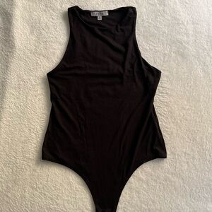 Gaze Black Sleeveless Bodysuit